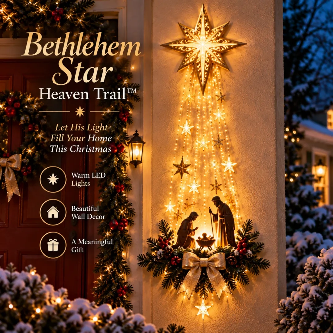 ✨Last Day 49% Off✝️Jesus, Angel & Nativity Lighted Wall Light Descor